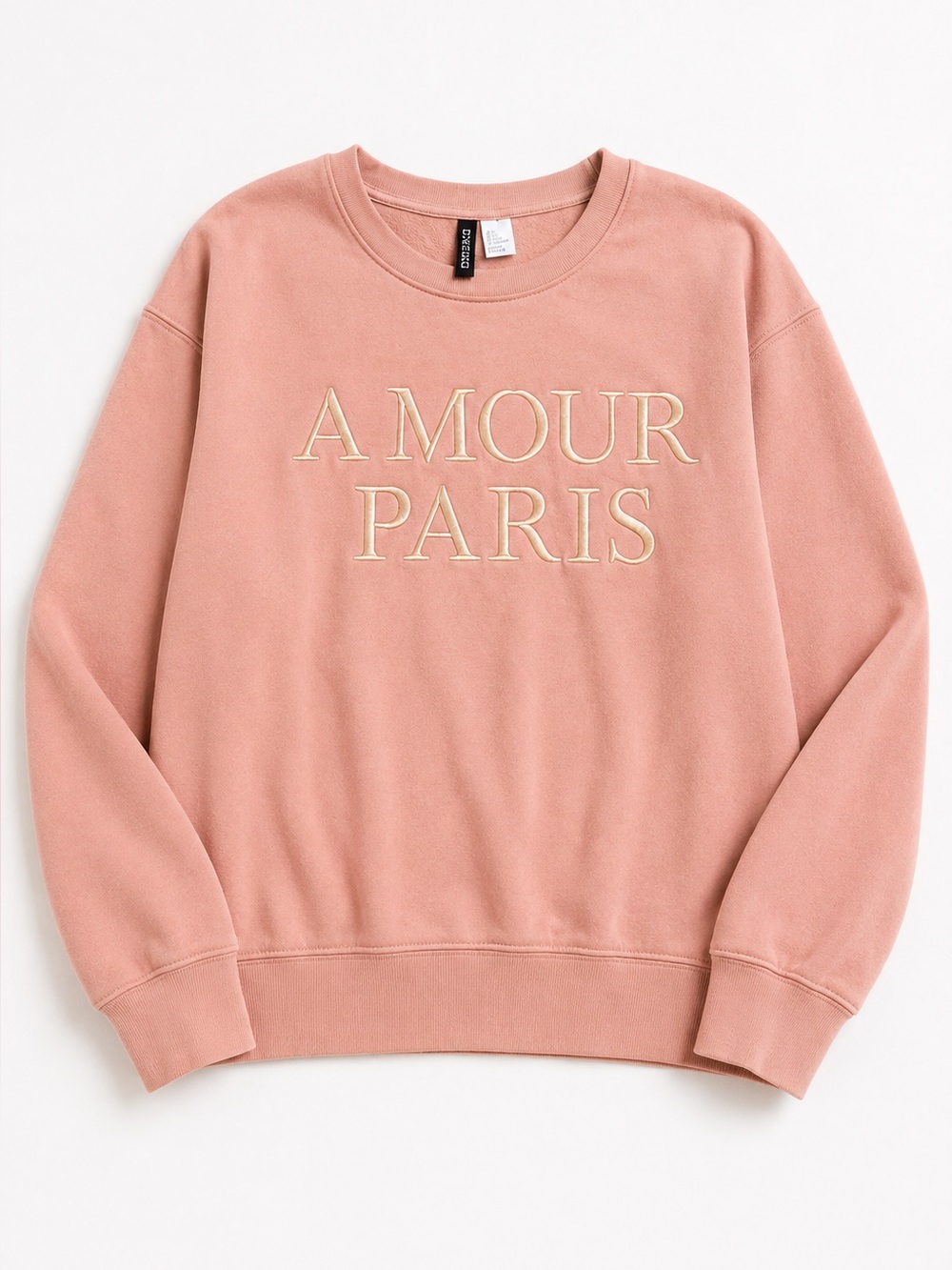 H&M divided cropped sweatshirt pink size large